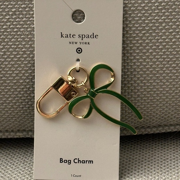 Kate Spade Target Green Bow Bag Charm - Picture 1 of 6